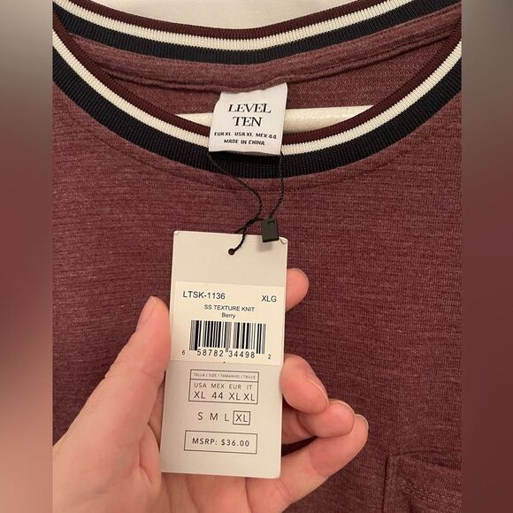 Level Ten Shirt Red Mens Size XL - Picture 3 of 6